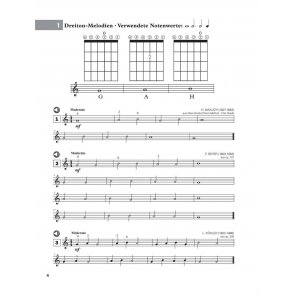 Erste Klassiksammlung für Gitarre : 100 Melodien im Drei- Bis Achttonraum in Ansteigendem Schwierigkeitsgrad-Mit MP3-audiotracks online